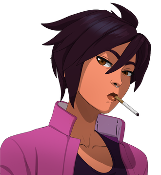 Invisigal character portrait showing Stealth scout / solo specialist with 3 Combat, 2 Intellect, 3 Mobility, 2 Vigor stats in Dispatch game